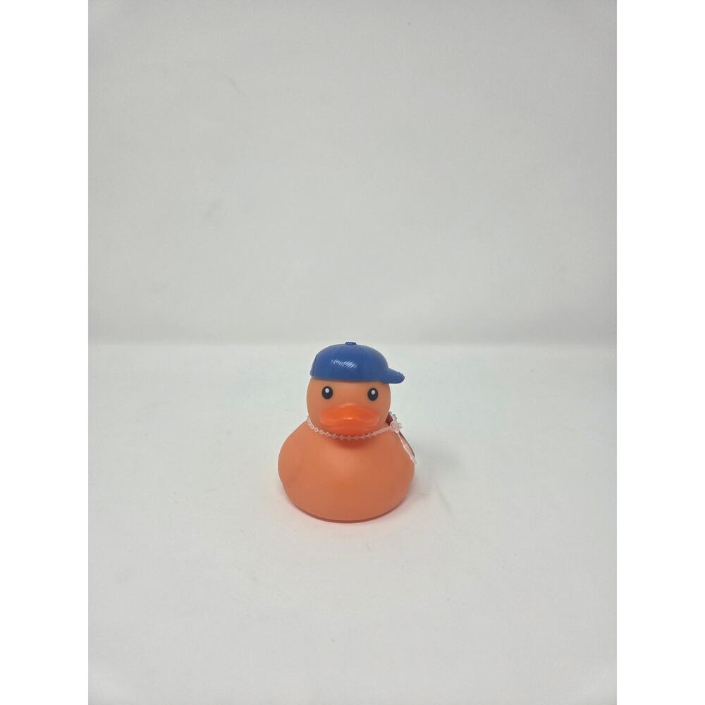 Baseball Cap Orange Glow In The Dark Rubber Duck